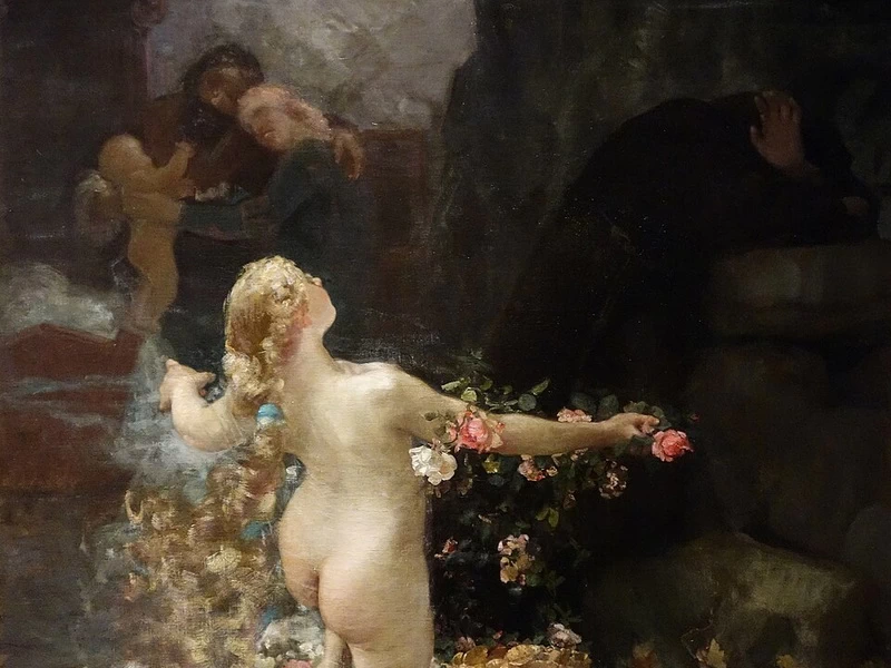1844-Carl Gutherz - La tentazione di Sant'Antonio, 1890